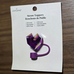 Ashland Purple Straw Toppers
